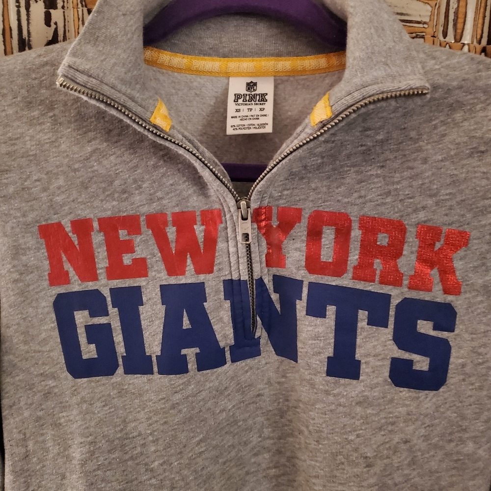 NFL NY GIANTS Victorias Secret Pink sweatshirt